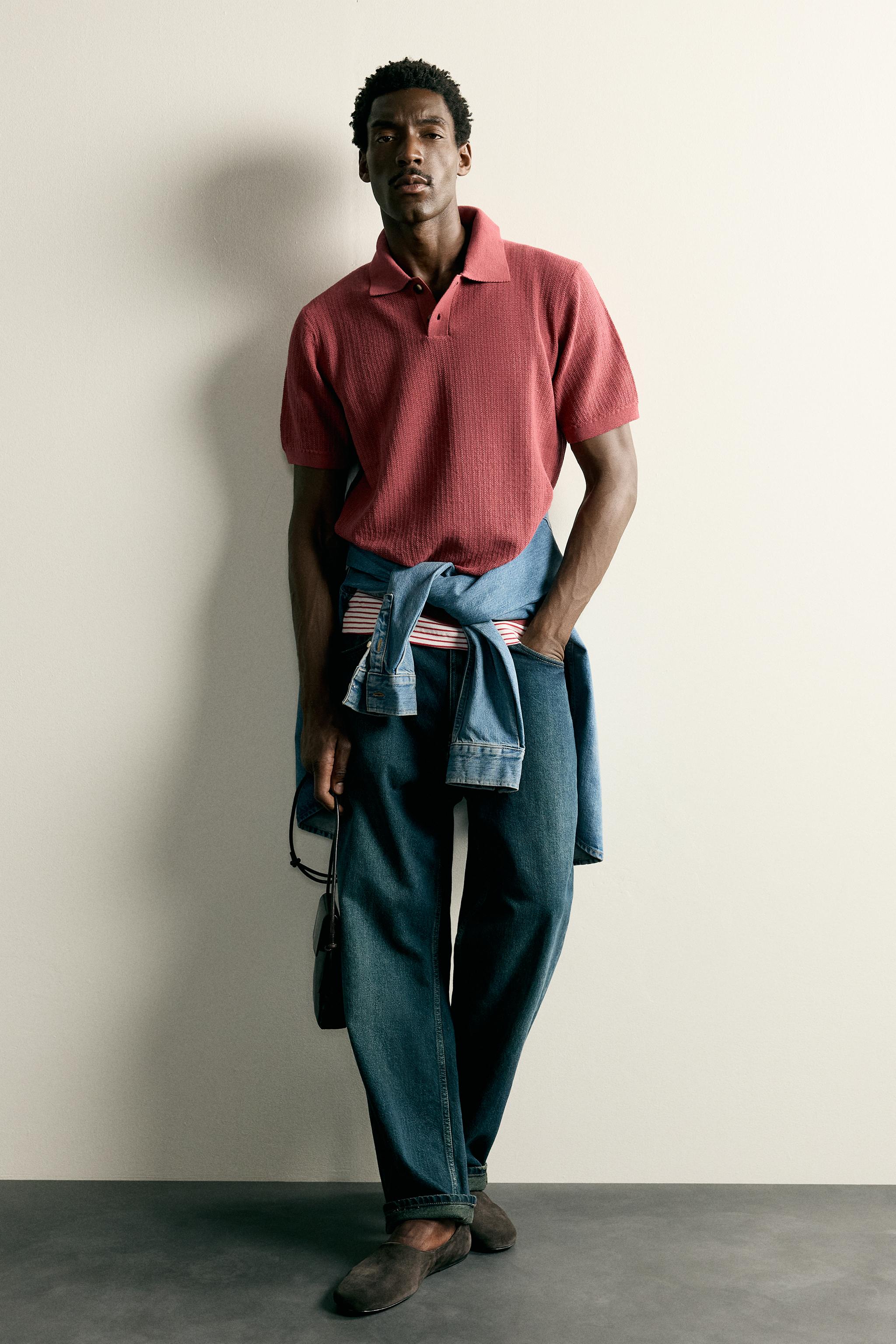 POLO EN MAILLE REGULAR FIT STRUCTURÉ