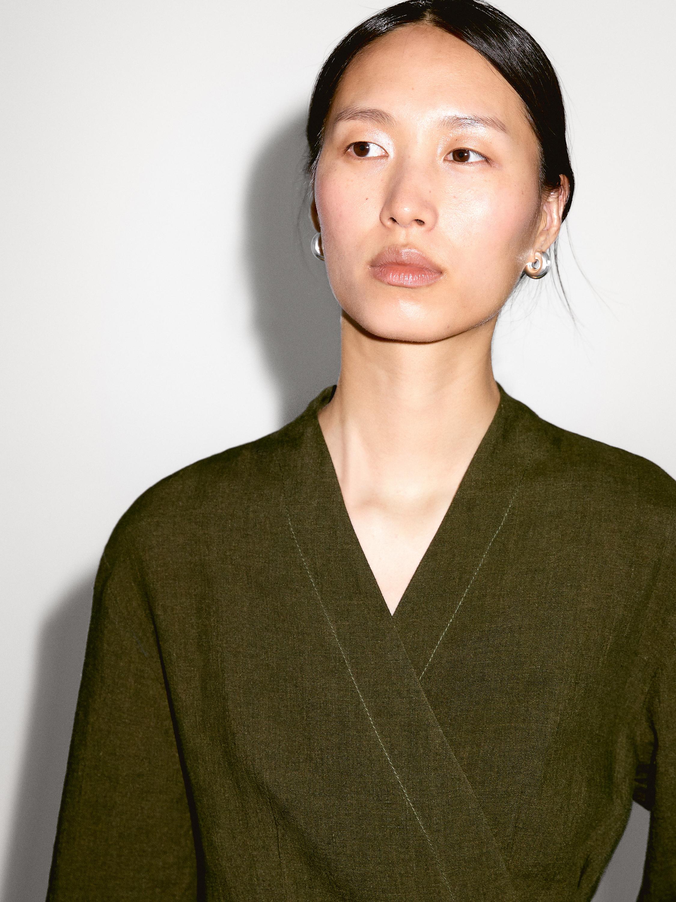 100% linen kimono
