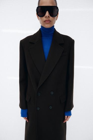 Zara BASIC PLAIN KNIT JUMPER - Blue / Indigo