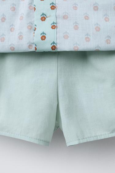 FLORAL PRINT SKIRT - Sea green by Zara - Image 3