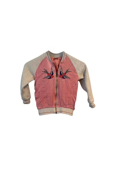 SATIN  FLEECE BOMBER JACKET