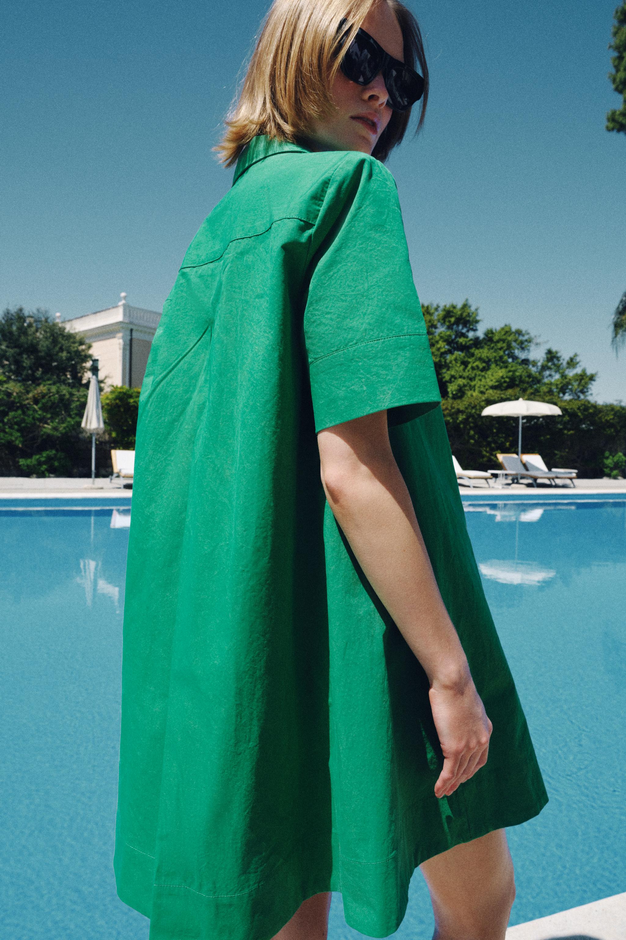ZW COLLECTION SHORT SLEEVE SHIRT DRESS