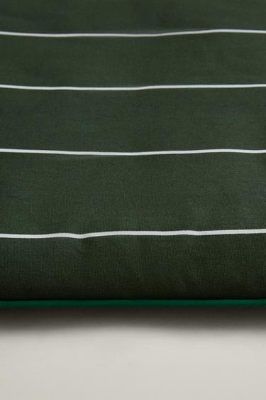 SURMATELAS RAYÉ PASSEPOILÉ - Vert de Zara - Image 1