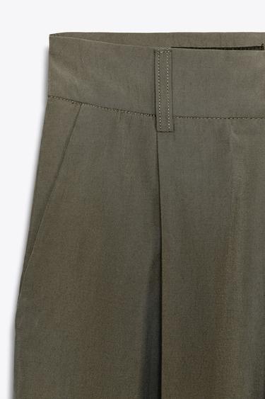 DARTED TROUSERS - Khaki by Zara - Image 7