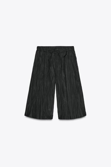 BERMUDA PLISSÉE ZW COLLECTION - Noir de Zara - Image 7
