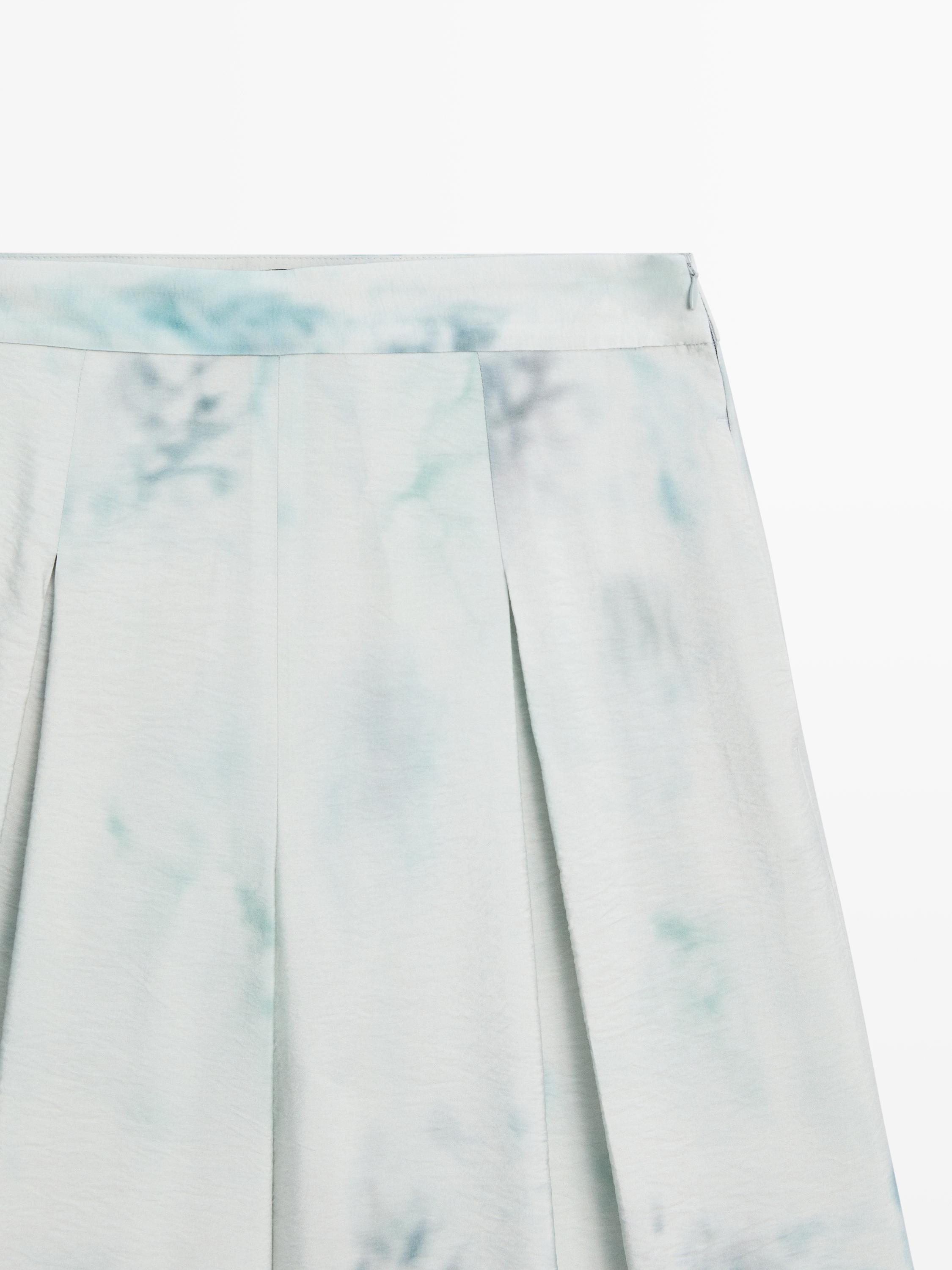 Pantalon plissé imprimé