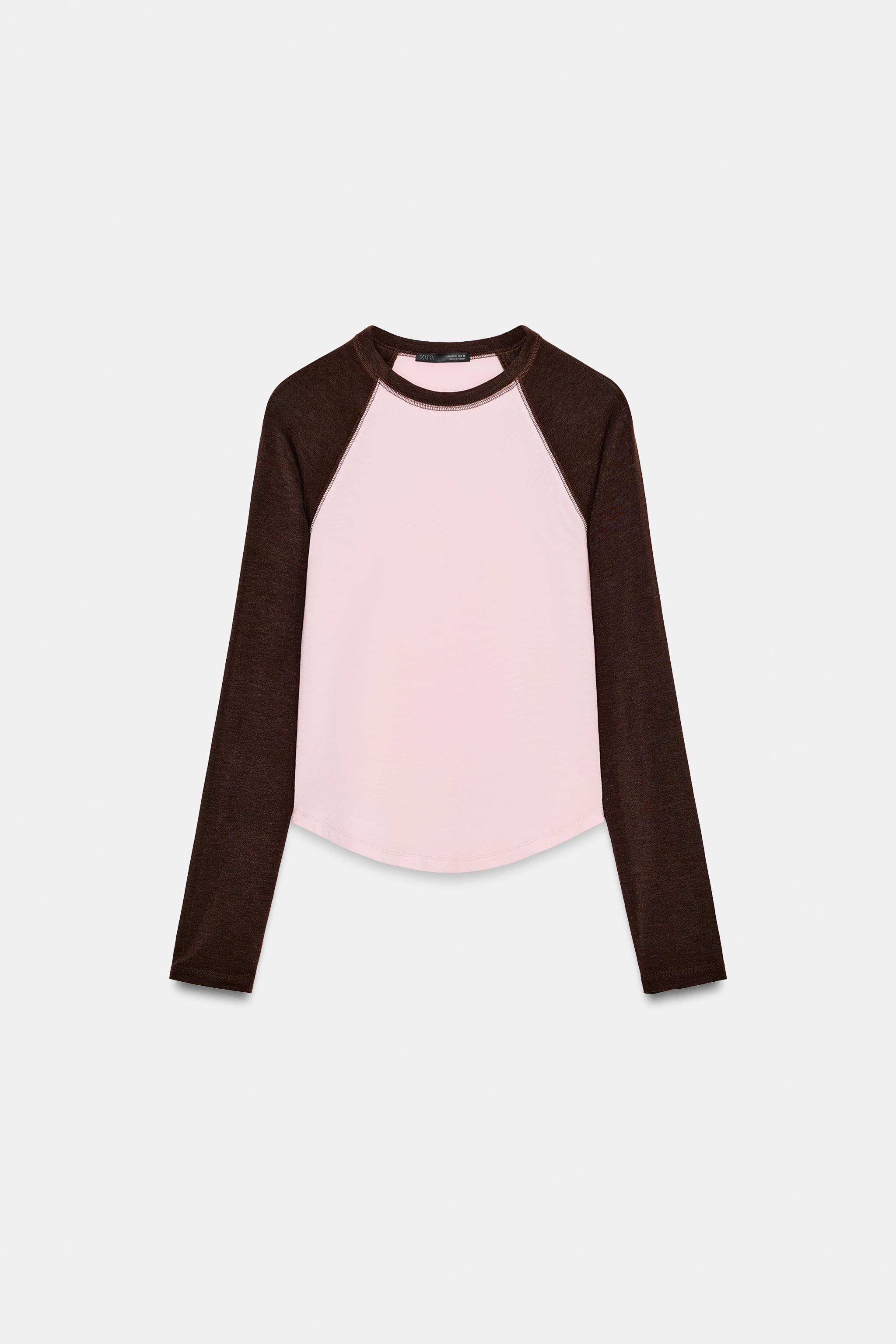 KONTRAST REGLAN KOLLU T-SHIRT - Görsel 5