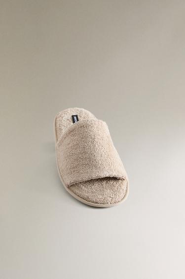 CHAUSSONS OUVERTS TISSU ÉPONGE SALLE DE BAIN - Sable de Zara - Image 5