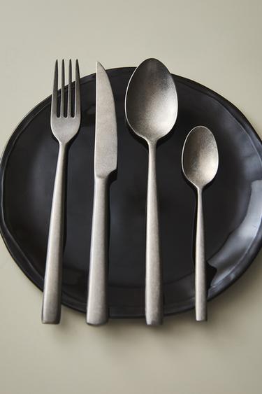 ENSEMBLE COUVERTS 4 PIÈCES ACIER VINTAGE - Acier de Zara - Image 6