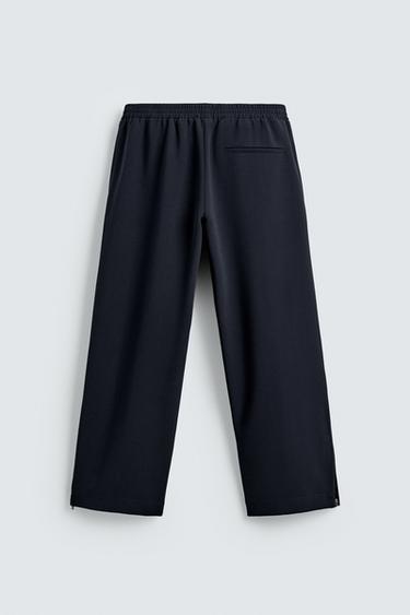 FLOWING TROUSERS WITH ZIPS - Navy blue by Zara - Image 6