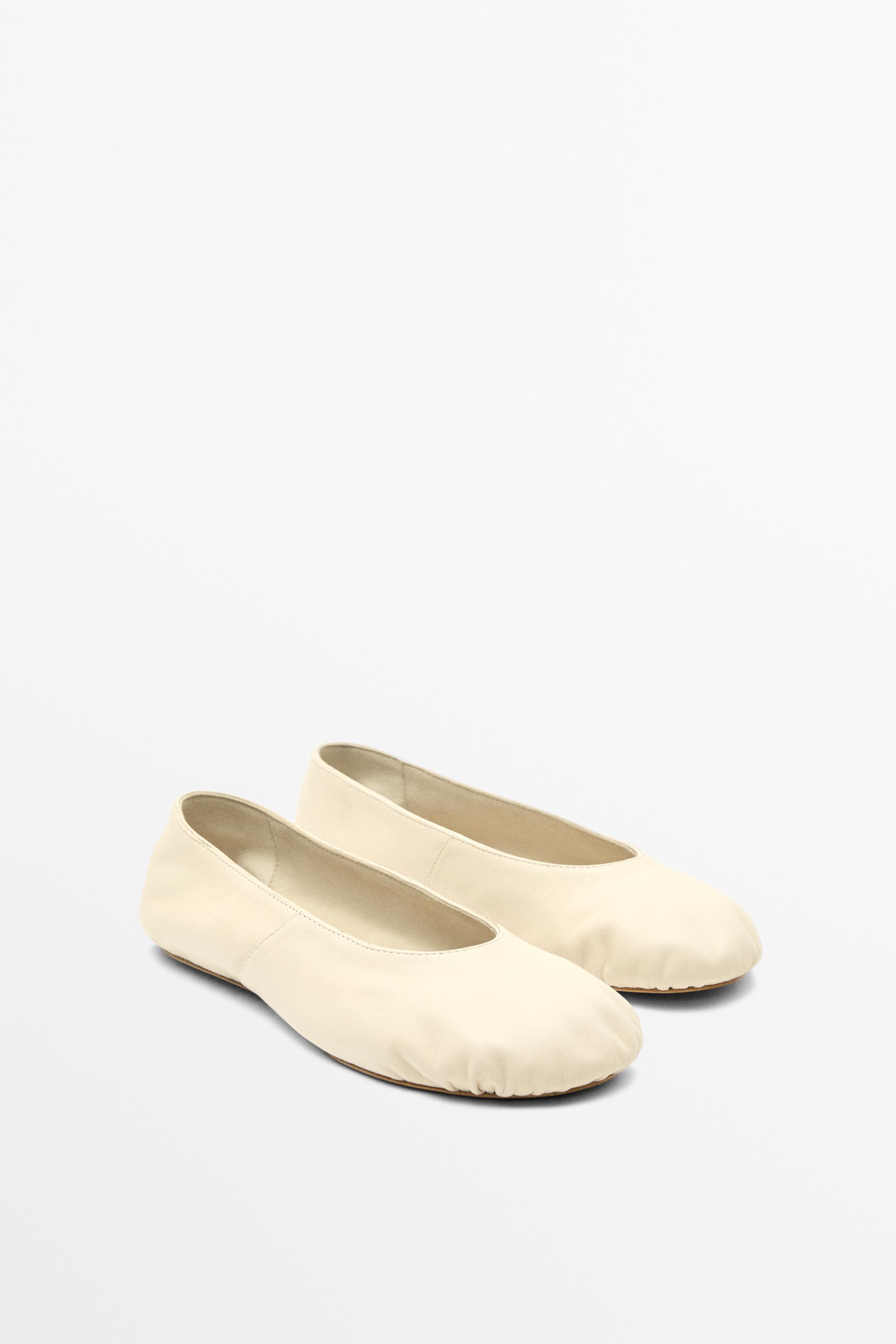 Ballerine en cuir souple