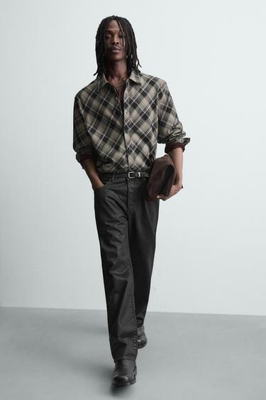 CHEMISE À CARREAUX - Grisâtre de Zara - Image 5