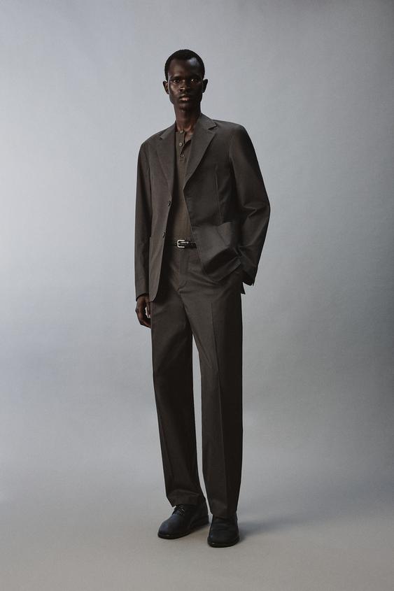 REGULAR FIT COTTON BLEND SUIT PANTS from Zara - $79.90