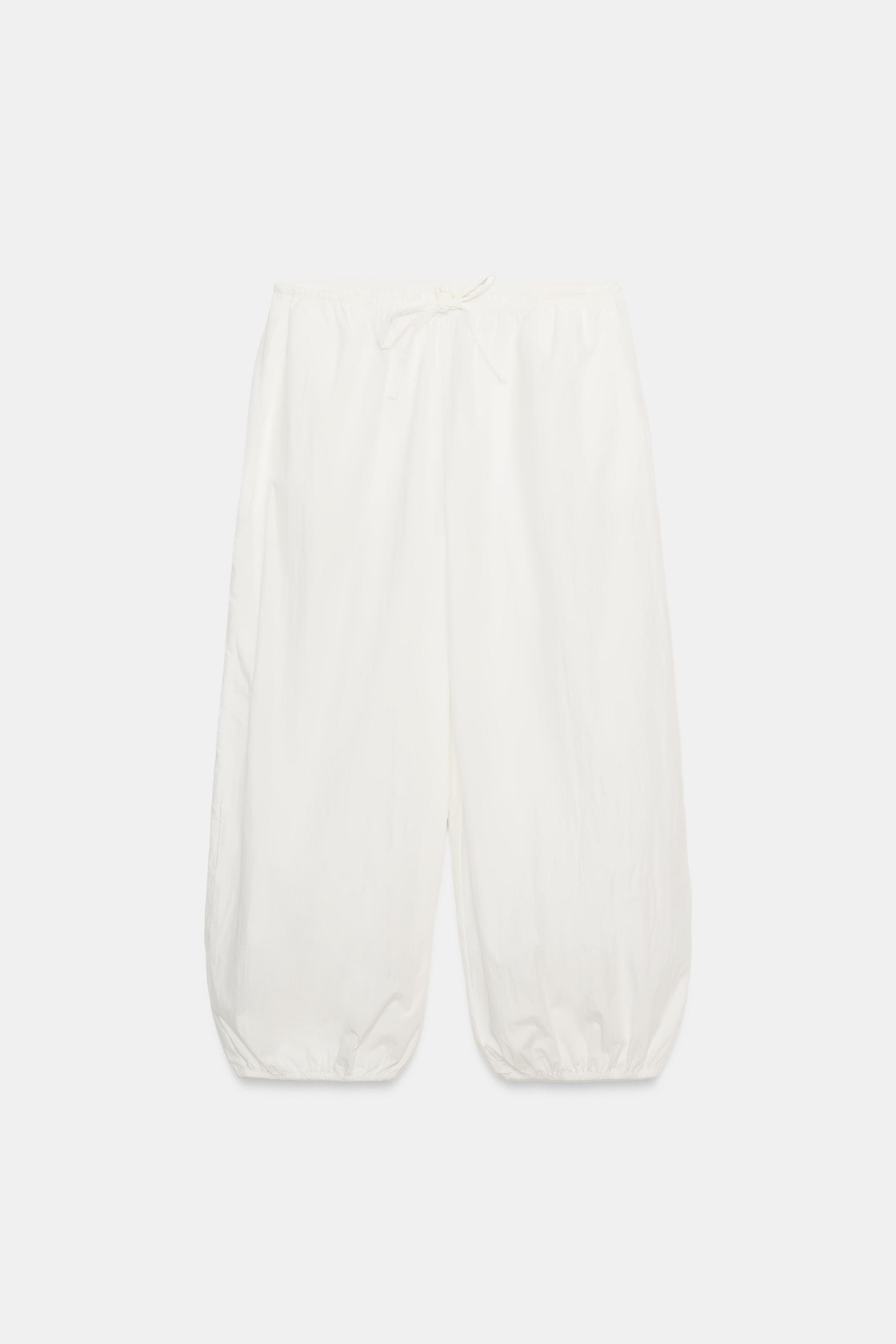 ELASTIC NYLON PANTS