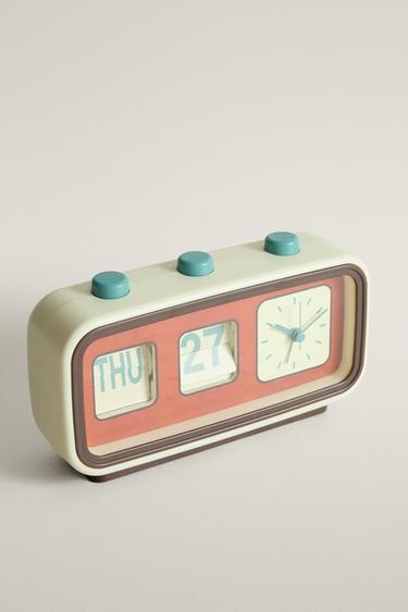 ALARM FLIP CALENDAR CLOCK — Multicoloured 2