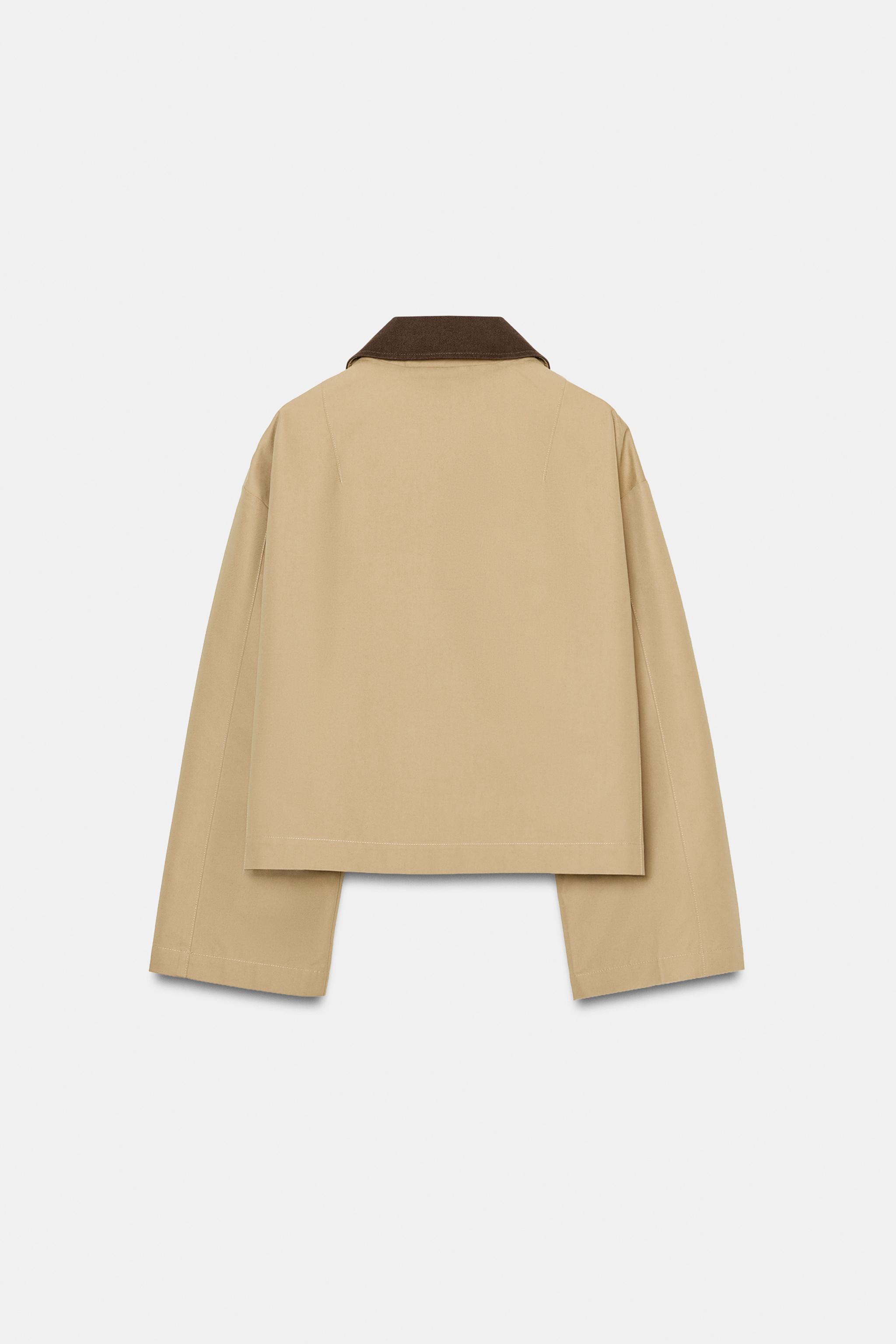 ショートトレンチコート - ゴールデンブラウン | ZARA Japan / 日本