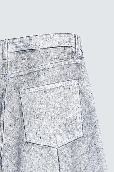 WAXED FINISH BAGGY FIT JEANS - white by Zara - Image 9