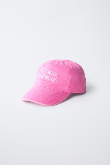 CASQUETTE INSCRIPTION BRODÉE - Rose de Zara - Image 1