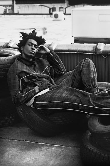 CONTRAST CHECK TECHNICAL JACKET - Blue by Zara