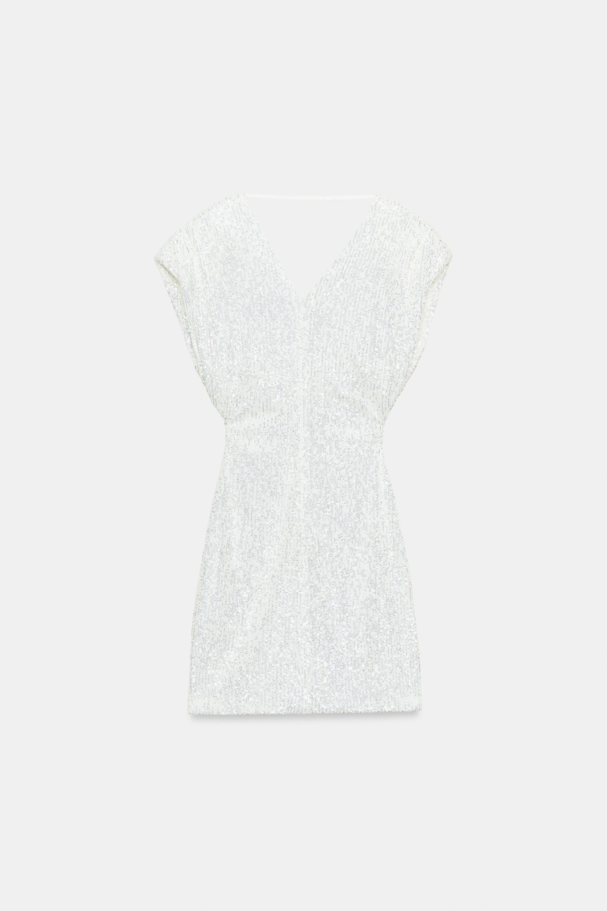 ROBE COURTE À PAILLETTES
