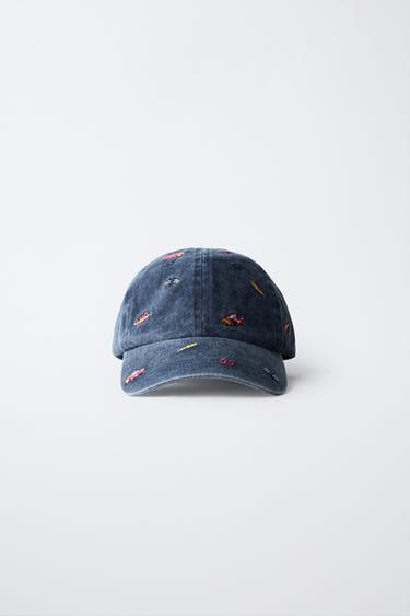 Zara DENIM CARS LIGHTNING MCQUEEN © DISNEY/PIXAR EMBROIDERED CAP - Blue