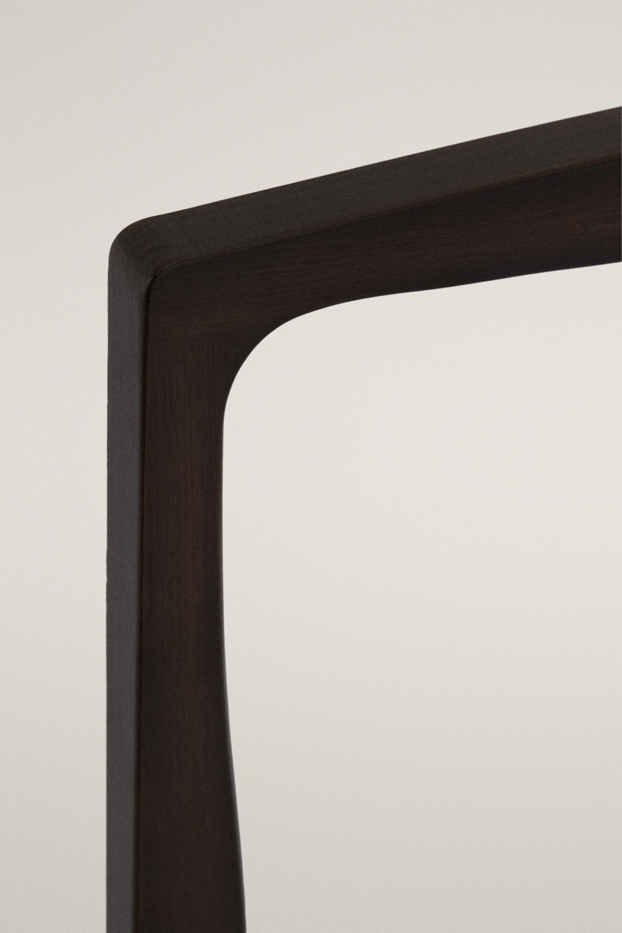 WAVY WOODEN WALL MIRROR