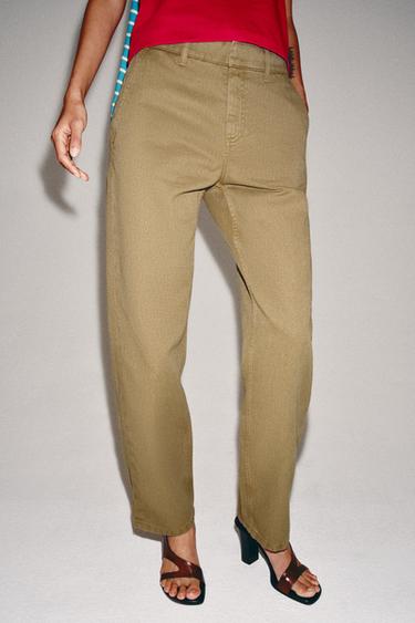 PANTALON CHINO ZW COLLECTION - Kaki de Zara - Image 1