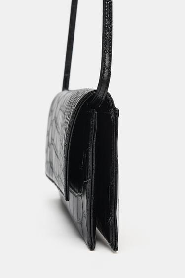 MINI SAC BANDOULIÈRE EFFET RELIEF - Noir de Zara - Image 3