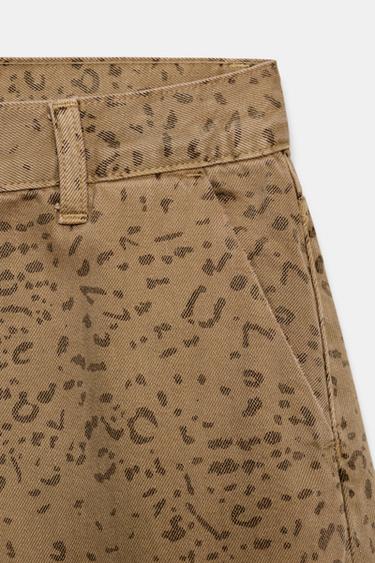 TRF ANIMAL PRINT BAGGY BALLOON JEANS - only one by Zara - Image 8