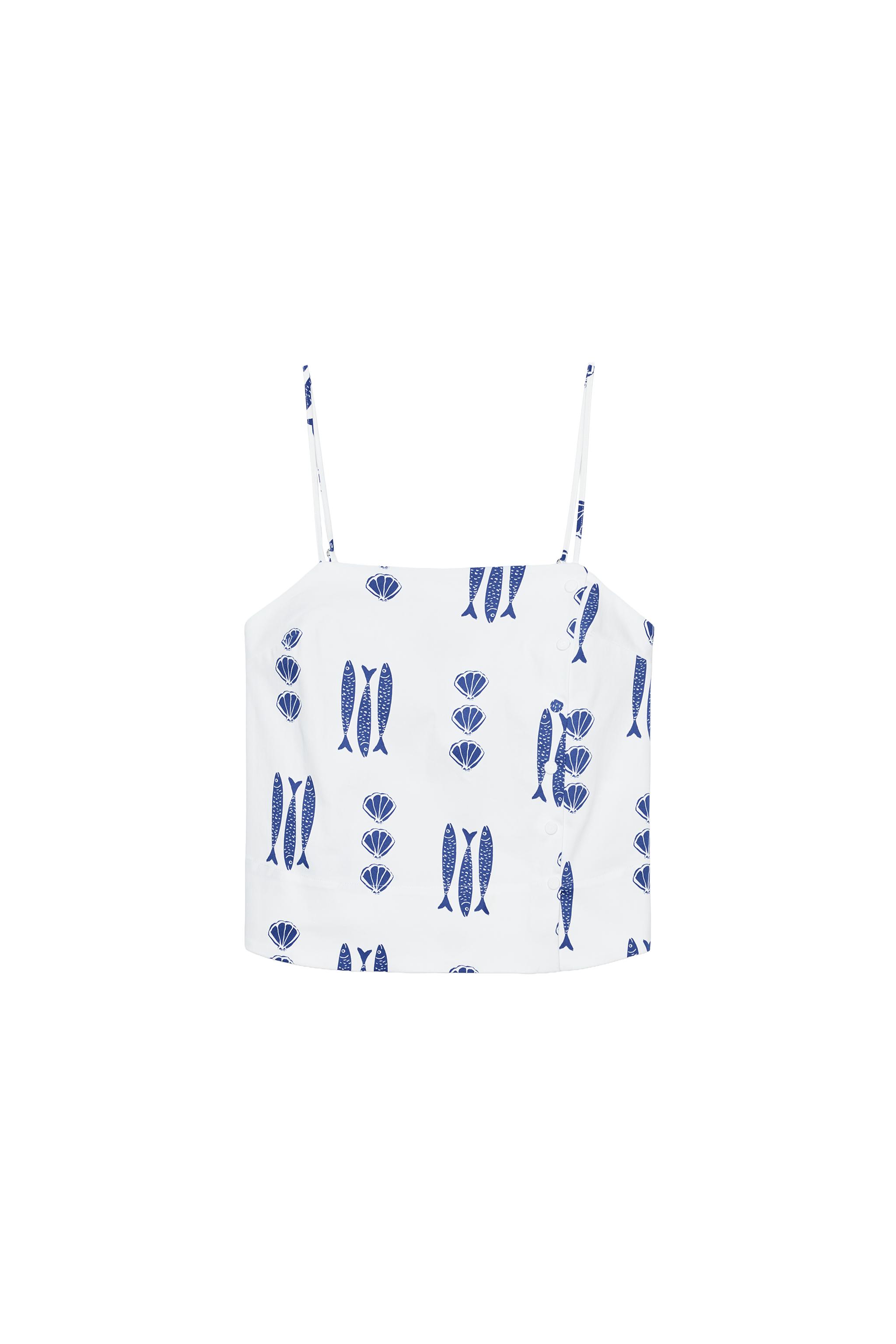 PRINTED TOP WITH BUTTONS - Multicoloured | ZARA United Kingdom