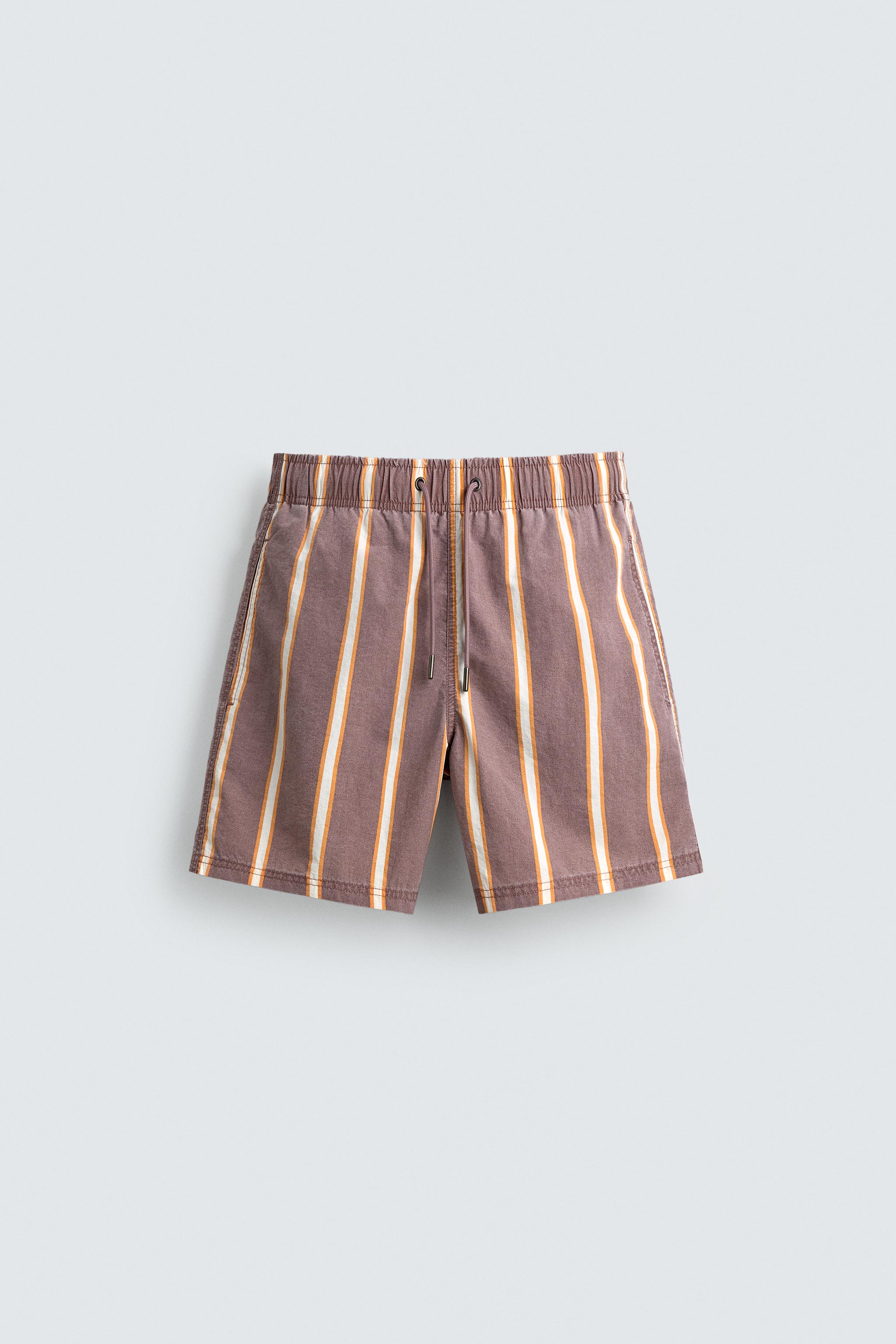 MAILLOT DE BAIN LONG À RAYURES
