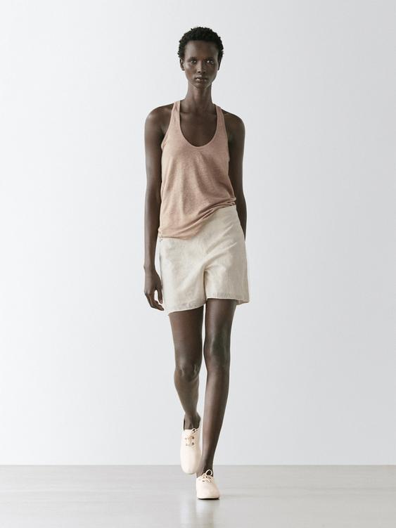 Shorts with fabric detail from Zara - $180