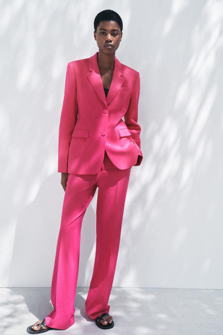 Traje Chaqueta Traje Sastre Rosa Traje Sastre Trajes Chaqueta De