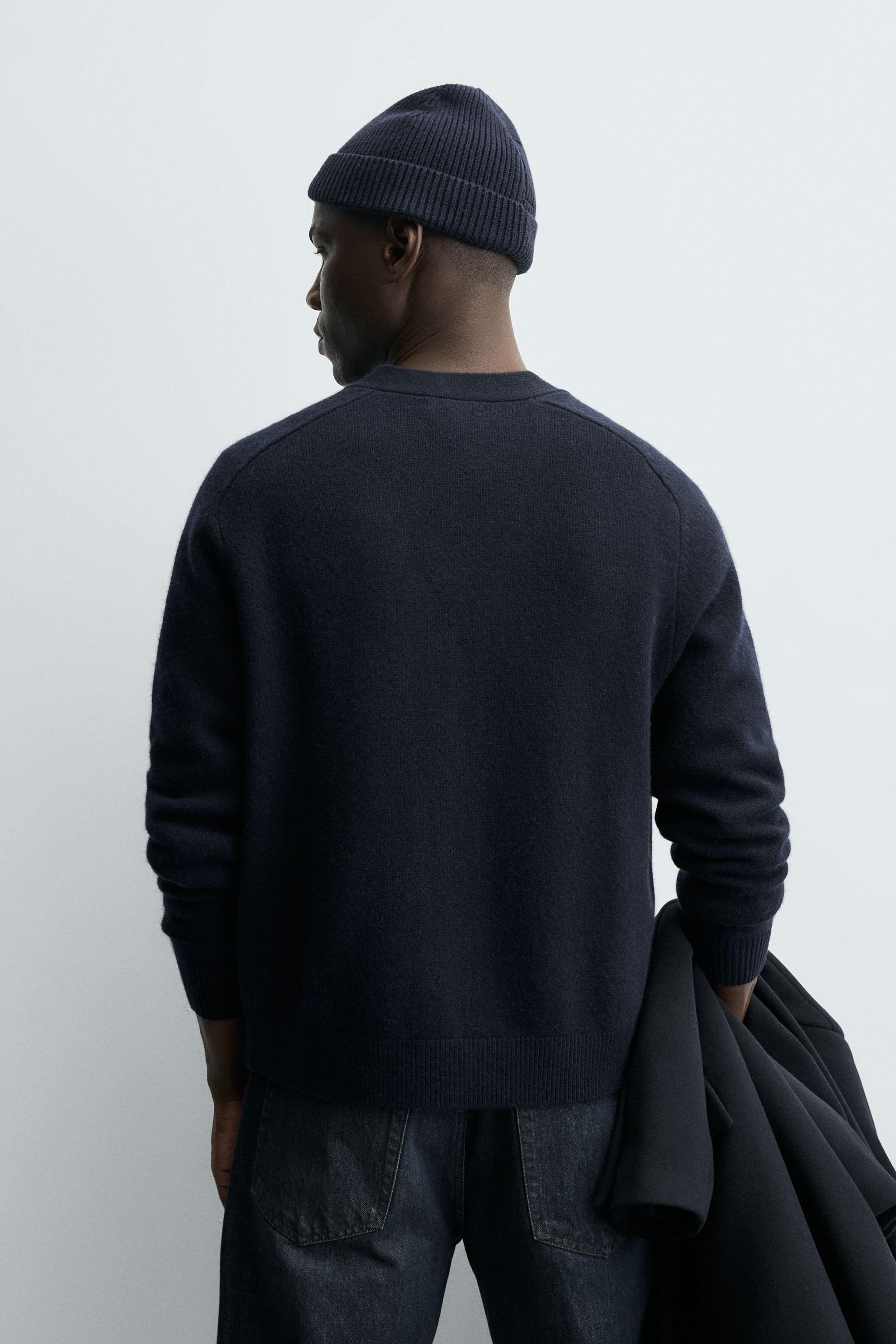 CARDIGAN REGULAR FIT EN MELANGE DE LAINE