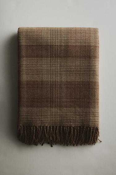 COUVERTURE RAYURES - Kaki de Zara - Image 5