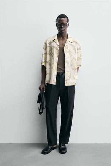 قميص بطبعة فواكه - أصفر فاتح الخاص بـ Zara - صورة 0