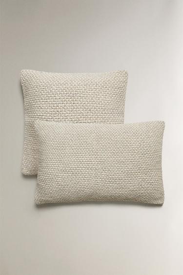 FEDERA CUSCINO INTRECCIATA - Blu chiaro di Zara - Immagine 0