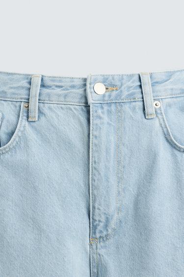 TAPERED WIDE-LEG JEANS - Light blue de Zara - Image 8