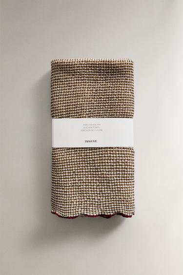 DOUBLE-WEAVE TEA TOWEL - Ecru by Zara - Image 4