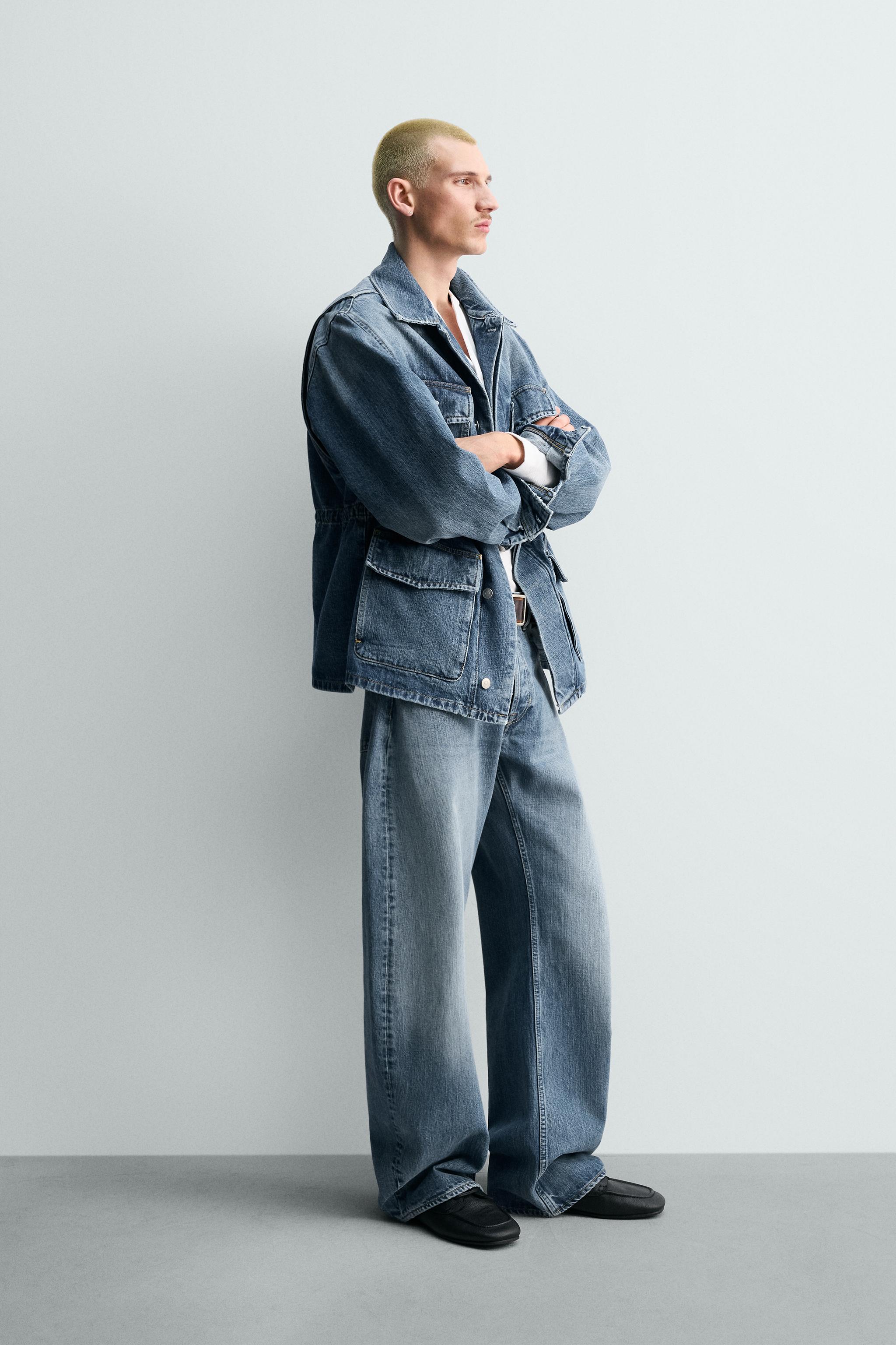 PARKA EN DENIM À POCHES UTILITY