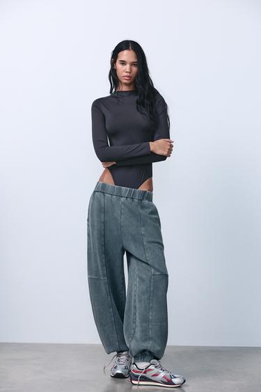 БОДИ С ДЛИННЫМИ РУКАВАМИ — ТЕМНО-СЕРЫЙ от Zara — изображение 0
