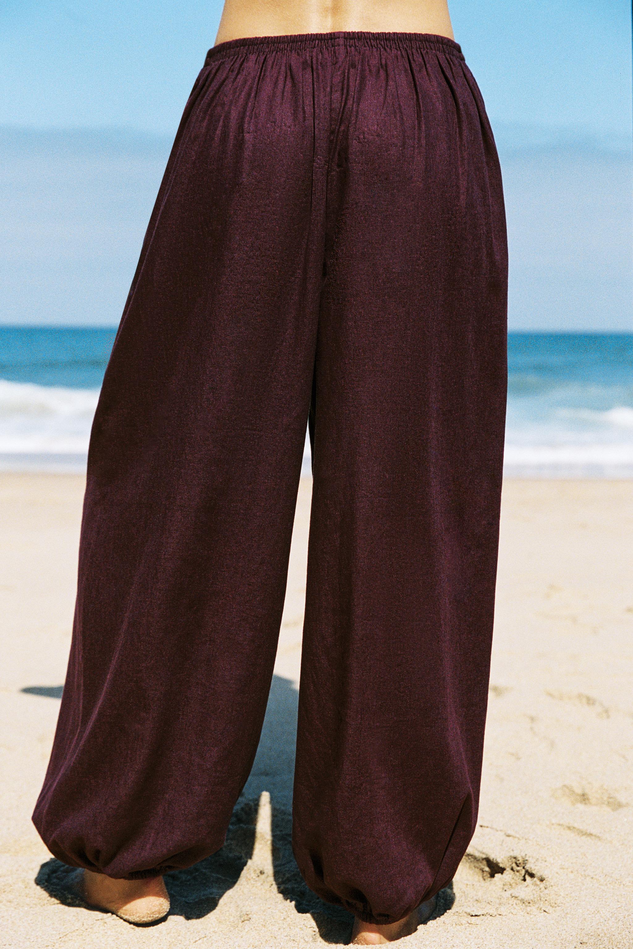LINEN BALLOON PANTS
