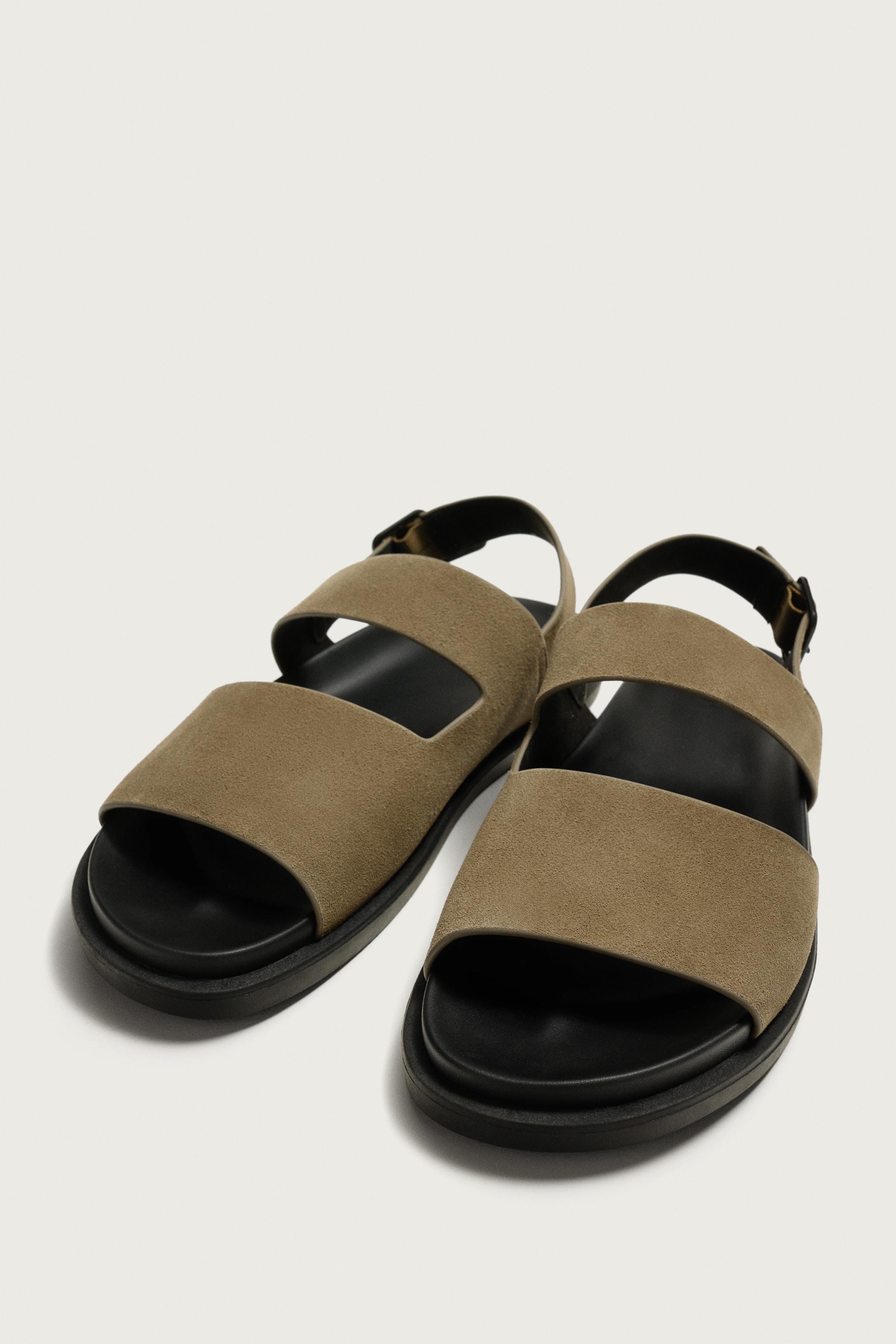 STRAPPY LEATHER SANDALS