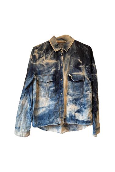 CAMISA CASACO DENIM TIEDYE
