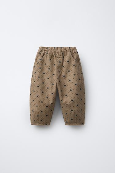 HEART BALLOON TROUSERS - Sand by Zara - Image 0
