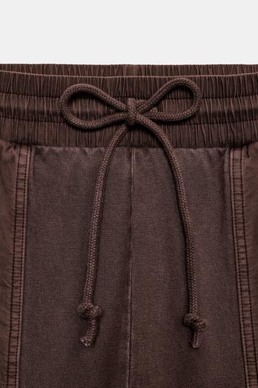 PANTALON CARGO EFFET DÉLAVÉ - Marron de Zara - Image 6