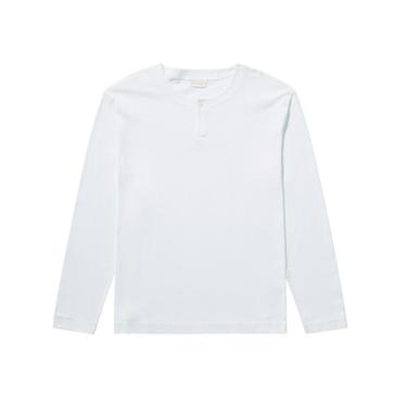GRANDAD COLLAR T-SHIRT - White by Zara