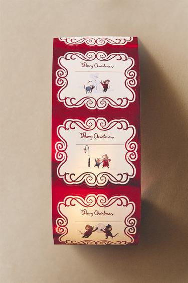 CHRISTMAS GIFT STICKERS (PACK OF 50) — Multicolored 1