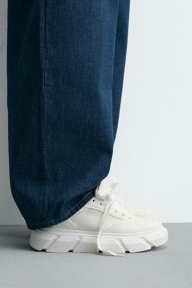CHUNKY SOLE SNEAKERS - White by Zara - Image 0