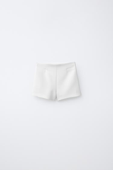 PLAIN BERMUDA SKORT - Oyster-white by Zara - Image 1